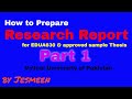 Research project document preparation and sample part 1 edua630  by jesmeen