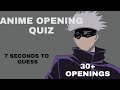 [ANIME OPENING QUIZ]•|APRIL 2021|• 30+ OPENINGS •/7 SECONDS\