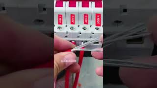 3 phase MCB connection #electrician #electrical