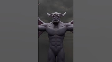 Some texture painting of my current piece #blender #3d #sculpting