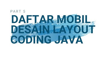 Android Studio Tutorial Aplikasi Rental Mobil || Part 5 Daftar Mobil