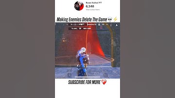 Making Enemies Delete The Game💀⚡️#bgmi #shorts #pubgmobile