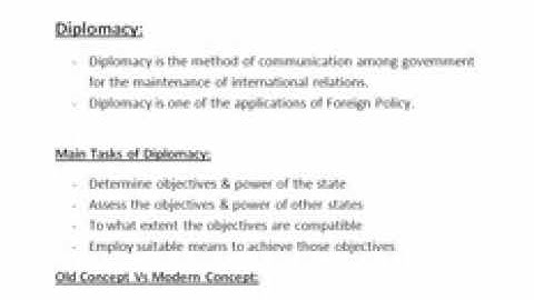 IR 18   Diplomacy  Concept, Tasks, Types and Functions   YouTube