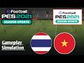 Efootball gameplay pes21 Thailand vs Vietnam FIFA 