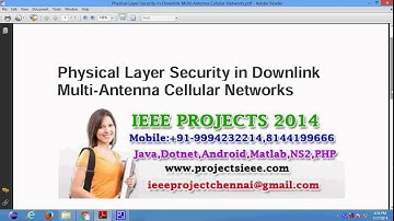 Physical Layer Security in Downlink Multi Antenna Cellular Networks