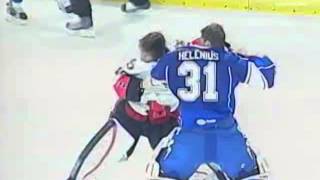 Hockey Goalie Fight | Robin Lehner vs Riku Helenius