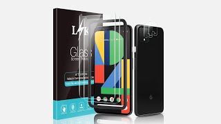 LK Google Pixel 4 XL 用カメラフィルム+ガラスフィルムの貼り方ビデオ。