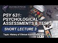 Psy631 psychological assessments short lecture 3 @Delphinium-yıldırım