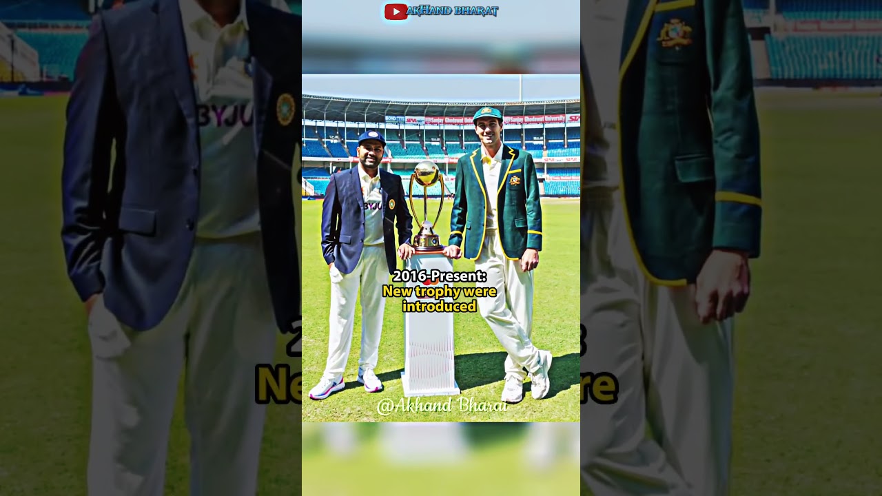 Border Gavaskar Trophy designs 1997-2014 😶 | meanwhile trophy design after 2016