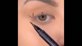 طريقه وضع آلآيلآينر المبتدئين شوف مقطع # makeup#shorts 