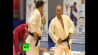Putin rocking the judo moves to Blurred Lines