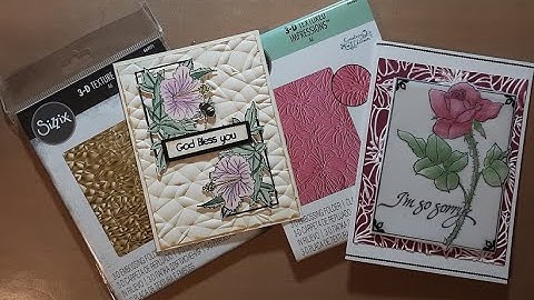 3D Embossing Folders Product Review Jammie Video