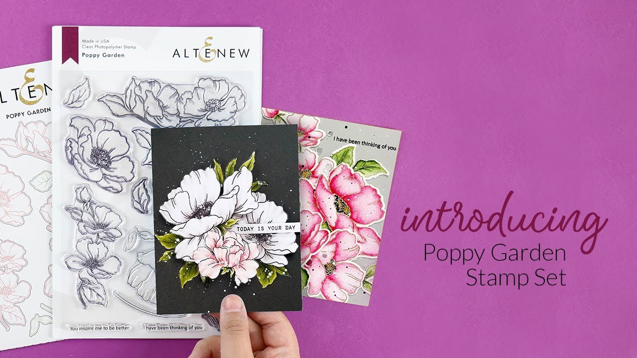 Gorgeous Floral Outline Stamps for Paper Crafting - Altenew Stamps ...