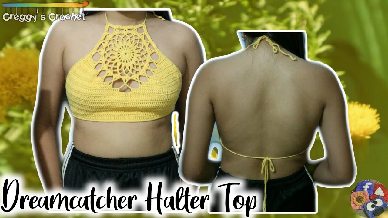 youtube crochet halter top