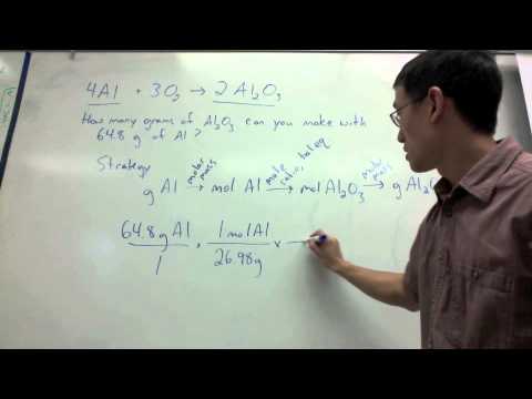 Gram Gram Stoichiometry Calculation - YouTube