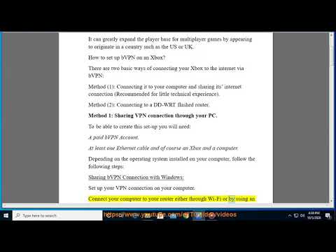 Set up bVPN VPN on Xbox