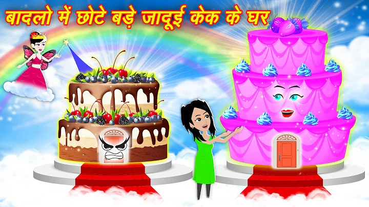 Magical Cake Ghar बदलो में छोटे बड़े जादुई केक घर | Magical Stories | Hindi Wala Jadui Cartoon