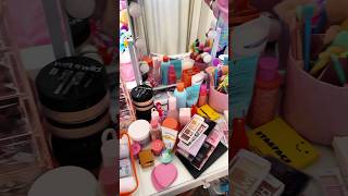 Organizing my daughters vanity #makeup #vanity #makeuporganization