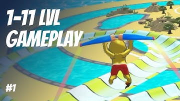 First time at the aqua park | Aquapark.io - level 1 to 11 | Gameplay #1