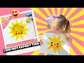 Sponge stamp sun craft fun and easy art activity for preschoolers