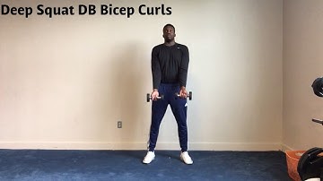 Deep Squat DB Bicep Curls