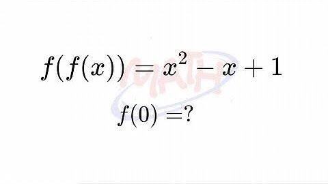 Math Olympiad Problem - Functions- You need to learn this trick!