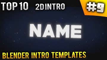 TOP 10 Blender 2D intro templates #9 (Free Download)