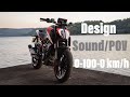 KTM DUKE 125 [2020-2021] design & sound POV / 0-100-0km/h