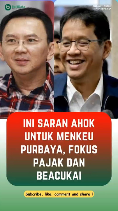 This is Ahok's advice to Finance Minister Purbaya. Focus on taxes and customs. #ahok #purbaya #ta...