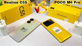 Realme C55 Vs Poco M4 Pro | Unboxing | Comparison | Camera | Price | Full Details in Hindi