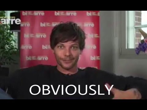 Louis Tomlinson saying &quot;obviously&quot; for 5 minutes - YouTube