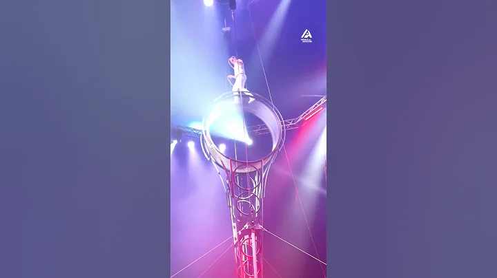 Circus Performer Almost Falls off Wheel of Death
