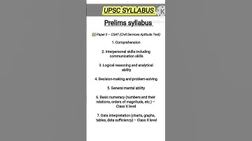 upsc prelims syllabus, upsc syllabus prelims, upsc ias prelims syllabus