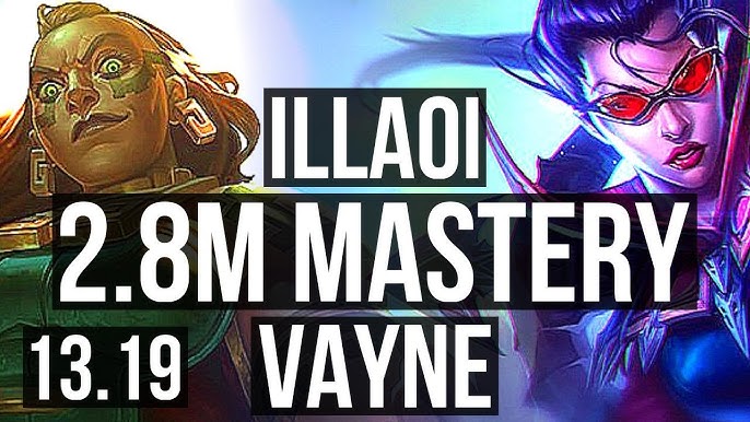 ILLAOI vs SHEN (TOP), 2.5M mastery, 600+ games, 13/4/9, EUW Master