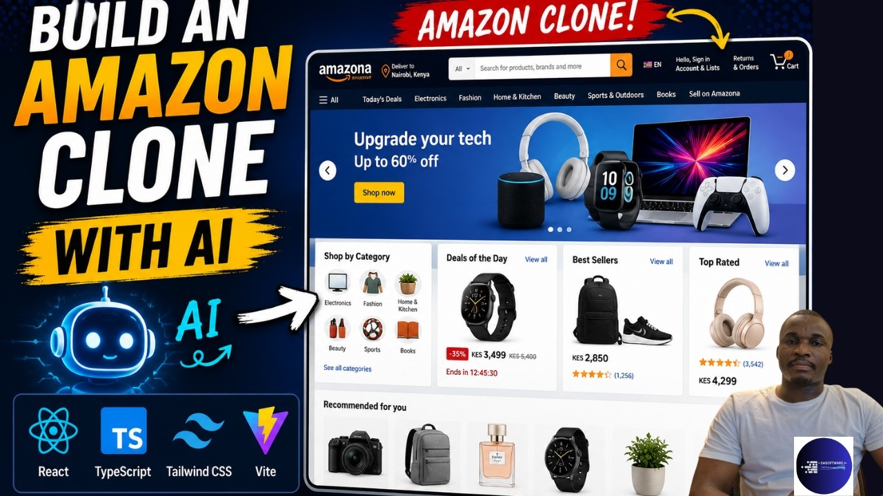 Build an Amazon Clone with AI — React, TypeScript, Tailwind CSS & Vite