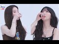 The difference between heejin and yeojin doing shots