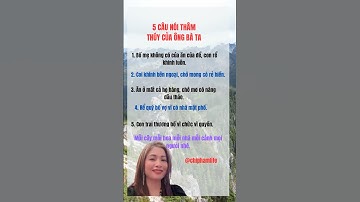 5 Câu Nói Thâm Thúy Của Ông Bà Ta…❤️❤️❤️#chiphamlife