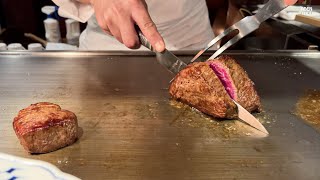 Теппаньяки из говядины акита - экстравагантный ужин в Токио