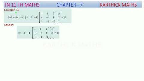 CLASS 11 MATHS | CHAPTER 7 | EXAMPLE 7.9