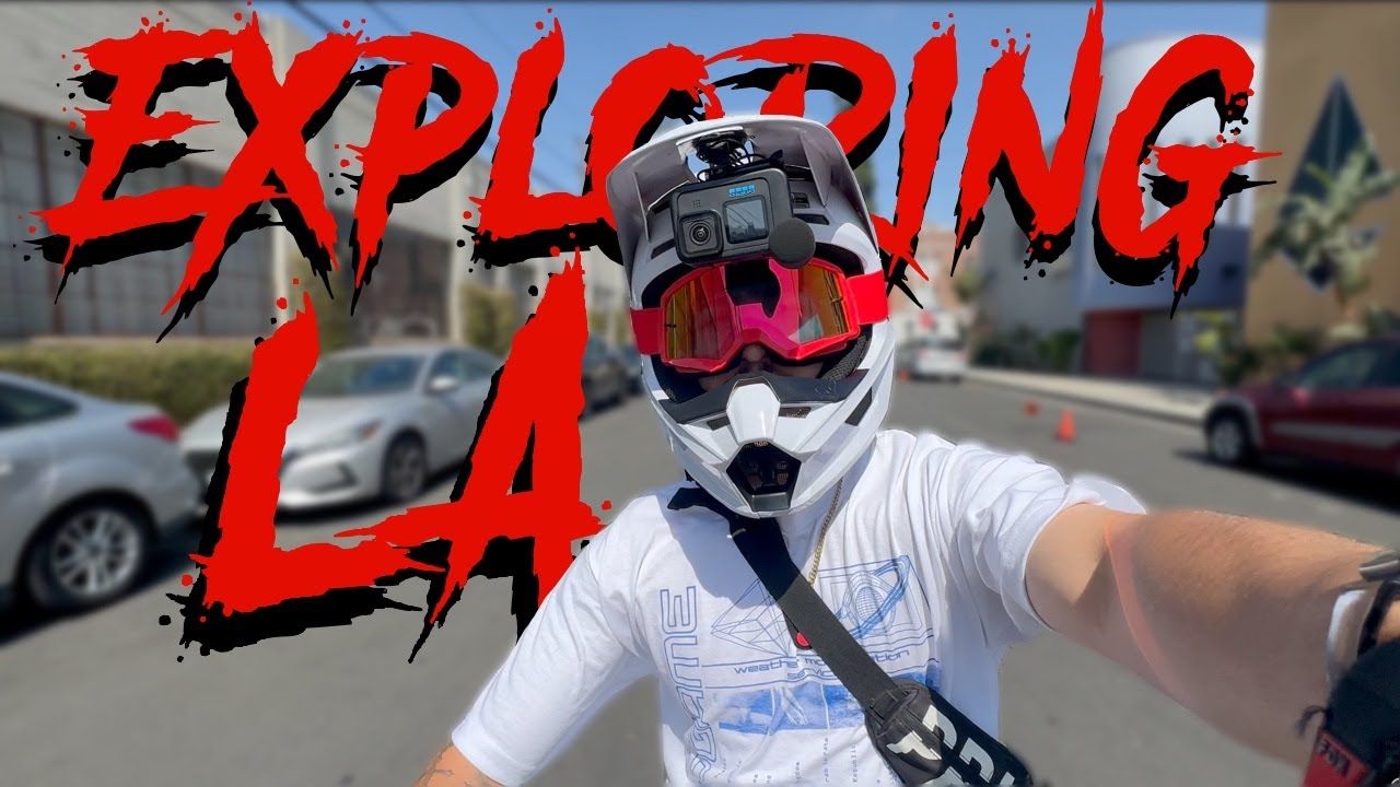 Исследую Лос-Анджелес на моём ETM RTR (электрическом питбайке)