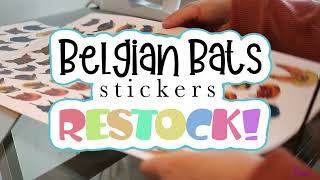 Belgian Bat stickers RESTOCK !