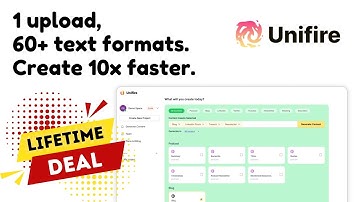 Unifire ai Lifetime Deal - Repurpose text and media content with AI