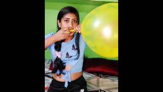Yellow Heart Big Shape Balloon Blowingroyal Khushi