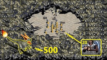 20 Angry Commandos "vs" 500 T-Rex - Red Alert 2