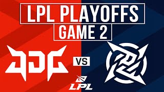 JDG vs NIP Highlights Game 2 | LPL 2024 Spring Playoffs LB R2 | JD Gaming vs Ninjas In Pyjamas