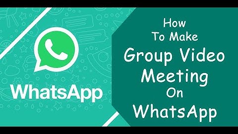 How To Make Group Video Meeting On WhatsApp (Meet With Your Team On WhatsApp)