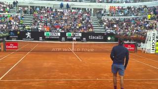 Federer Training Rome 2016