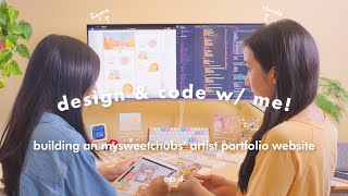 Creating MySweetChubs’ Art Portfolio Website • Design & Code With Me Ep. 2