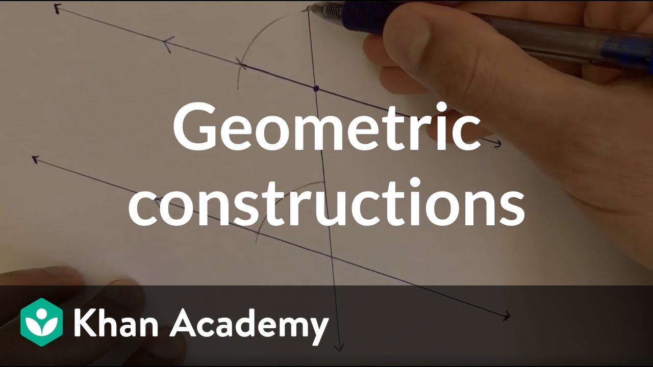 Geometric constructions: angle bisector (video)