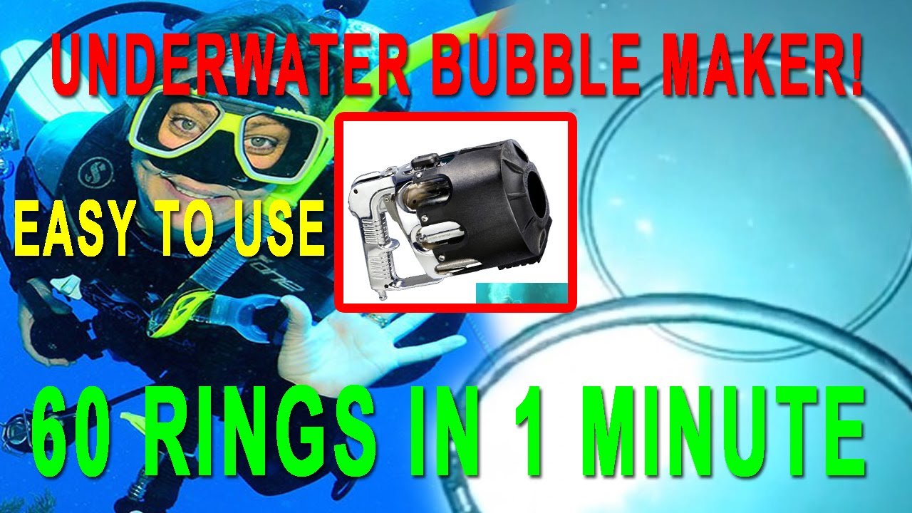 Underwater Bubble Ring Maker Air Ring while scuba diving YouTube
